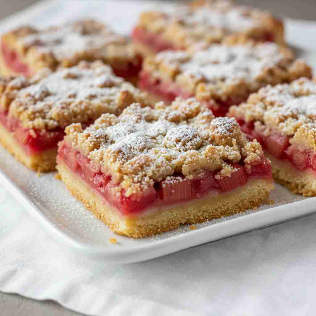 Best Rhubarb Crumb Bars