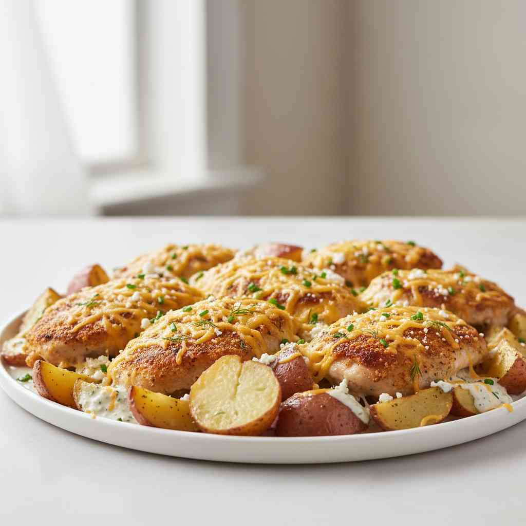 Cheesy Ranch Chicken and Potatoes