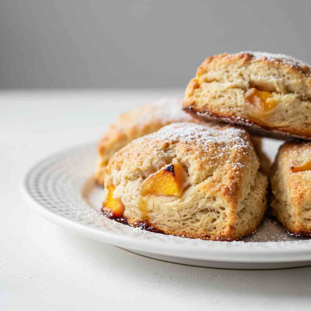 Fresh Peach Scones