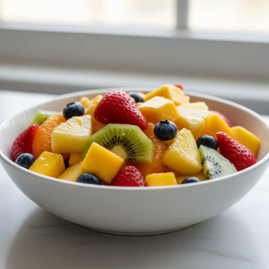 Fruit Salad with Honey Lime Dressing 2 Fruit Salad with Honey Lime Dressing