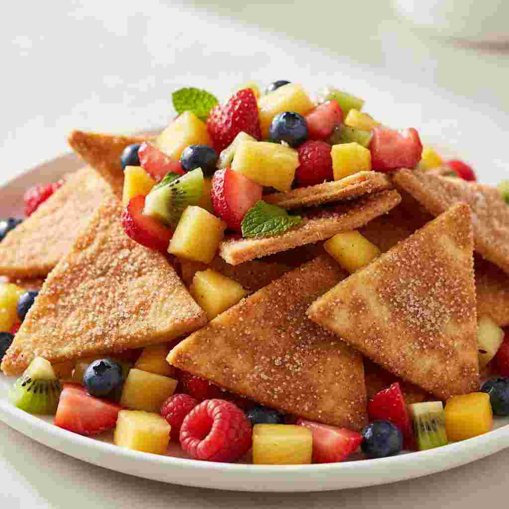 Fruit Salsa Cinnamon Sugar Chips
