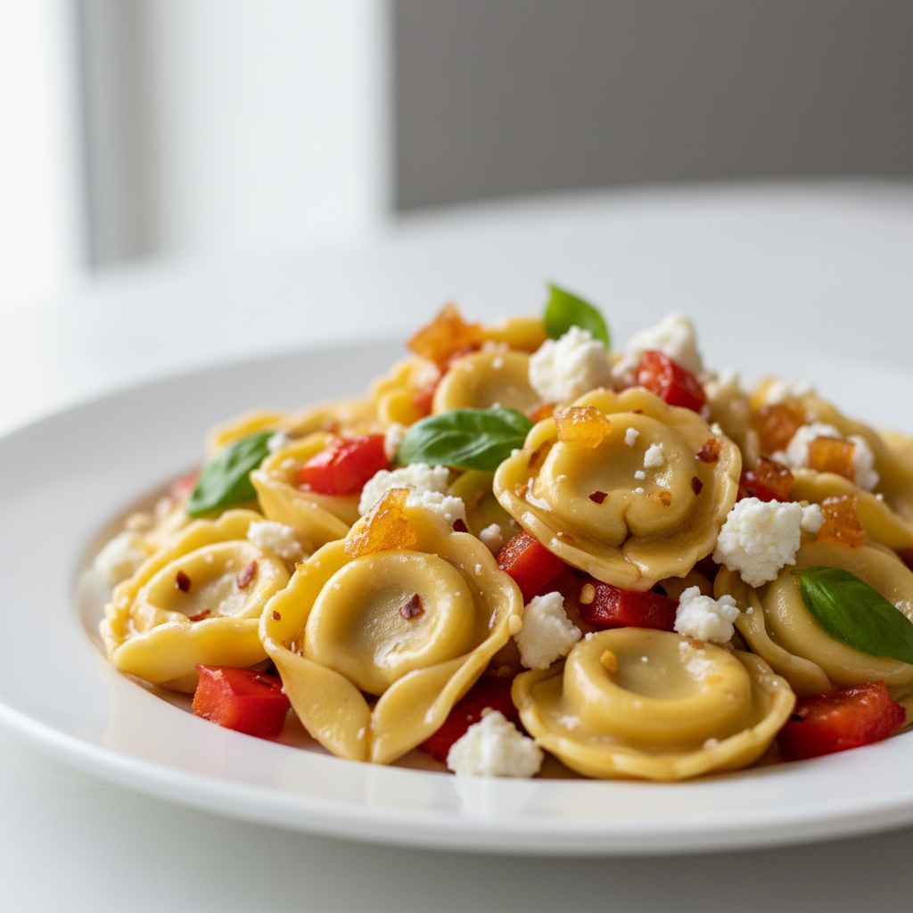 Hot Honey Tortellini Pasta Salad