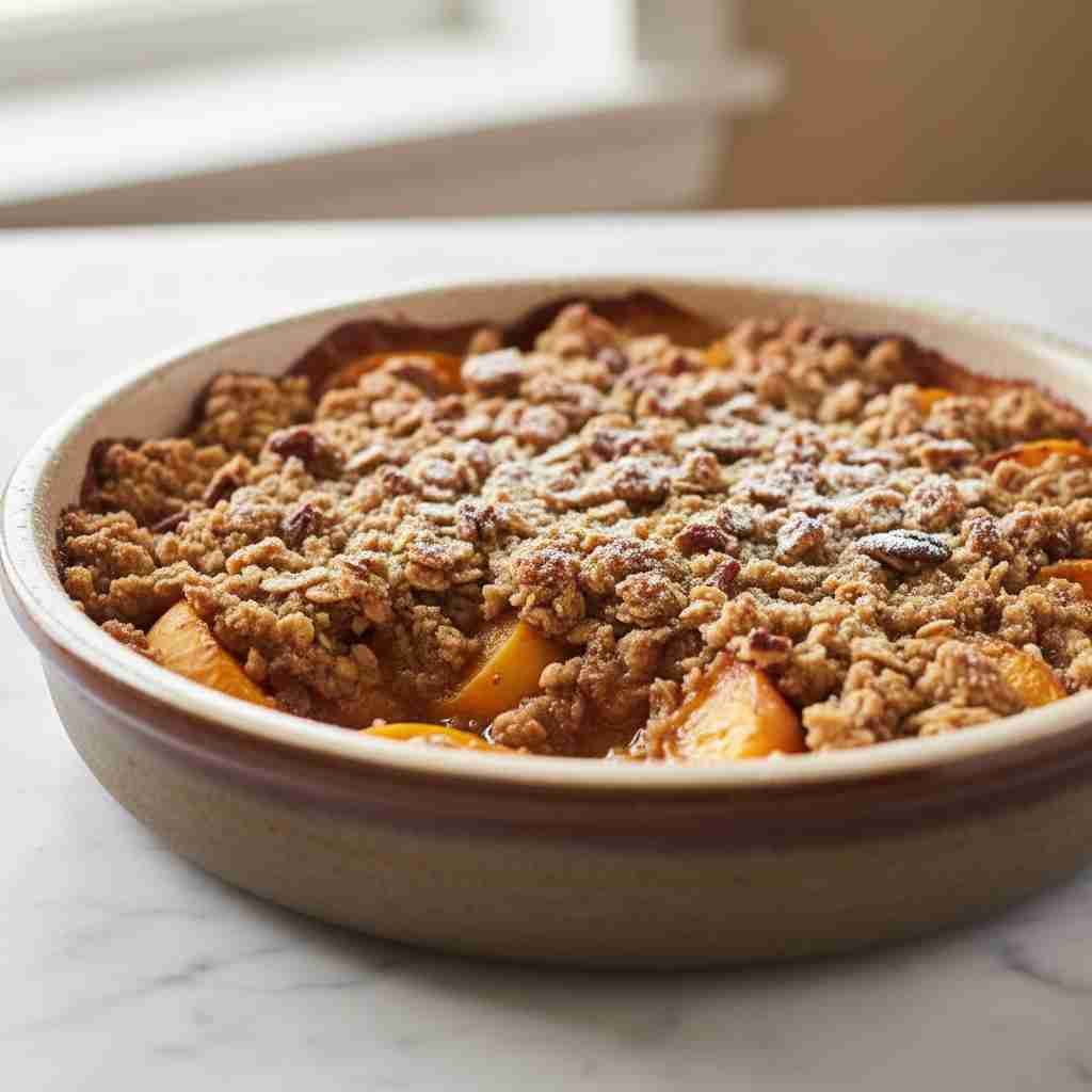Old Fashioned Peach Crisp