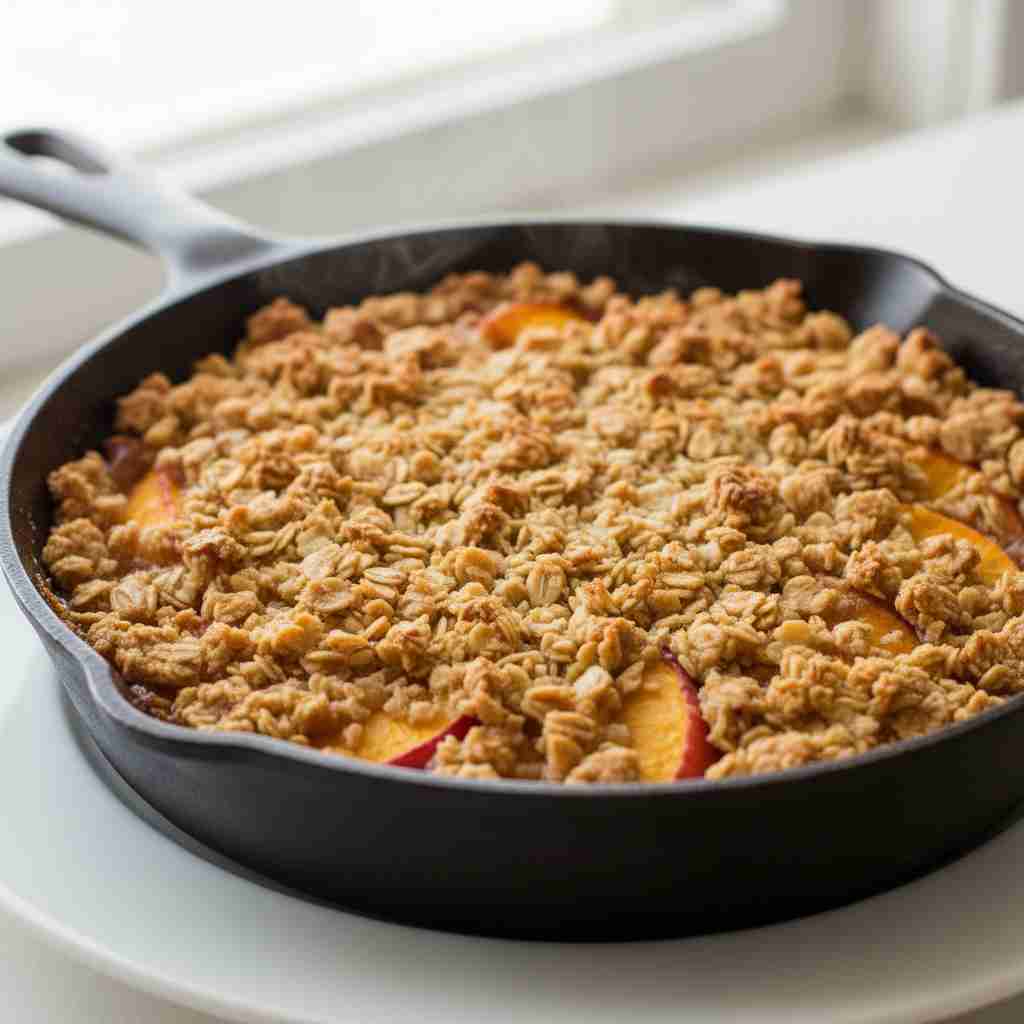Peach Crisp With Fresh Peaches 2 Peach Crisp With Fresh Peaches
