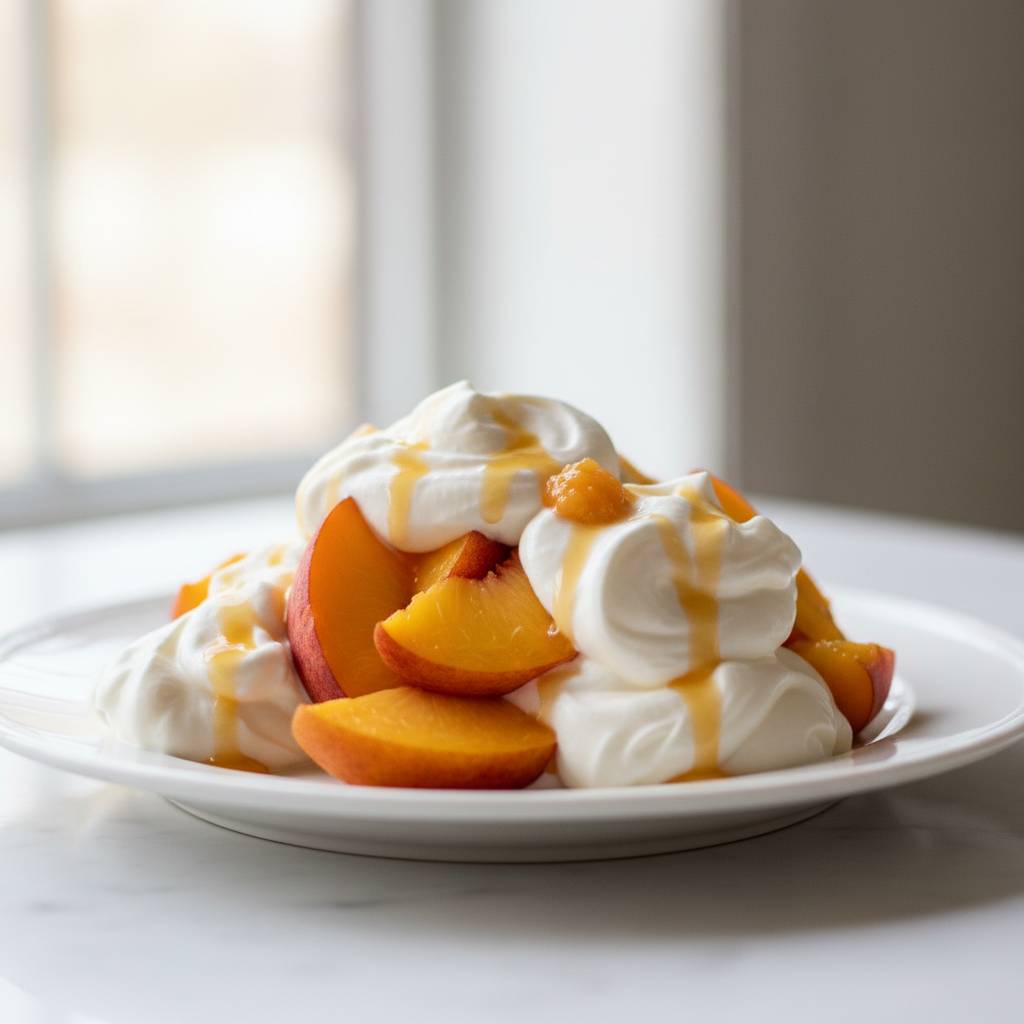 Peaches & Cream Dessert