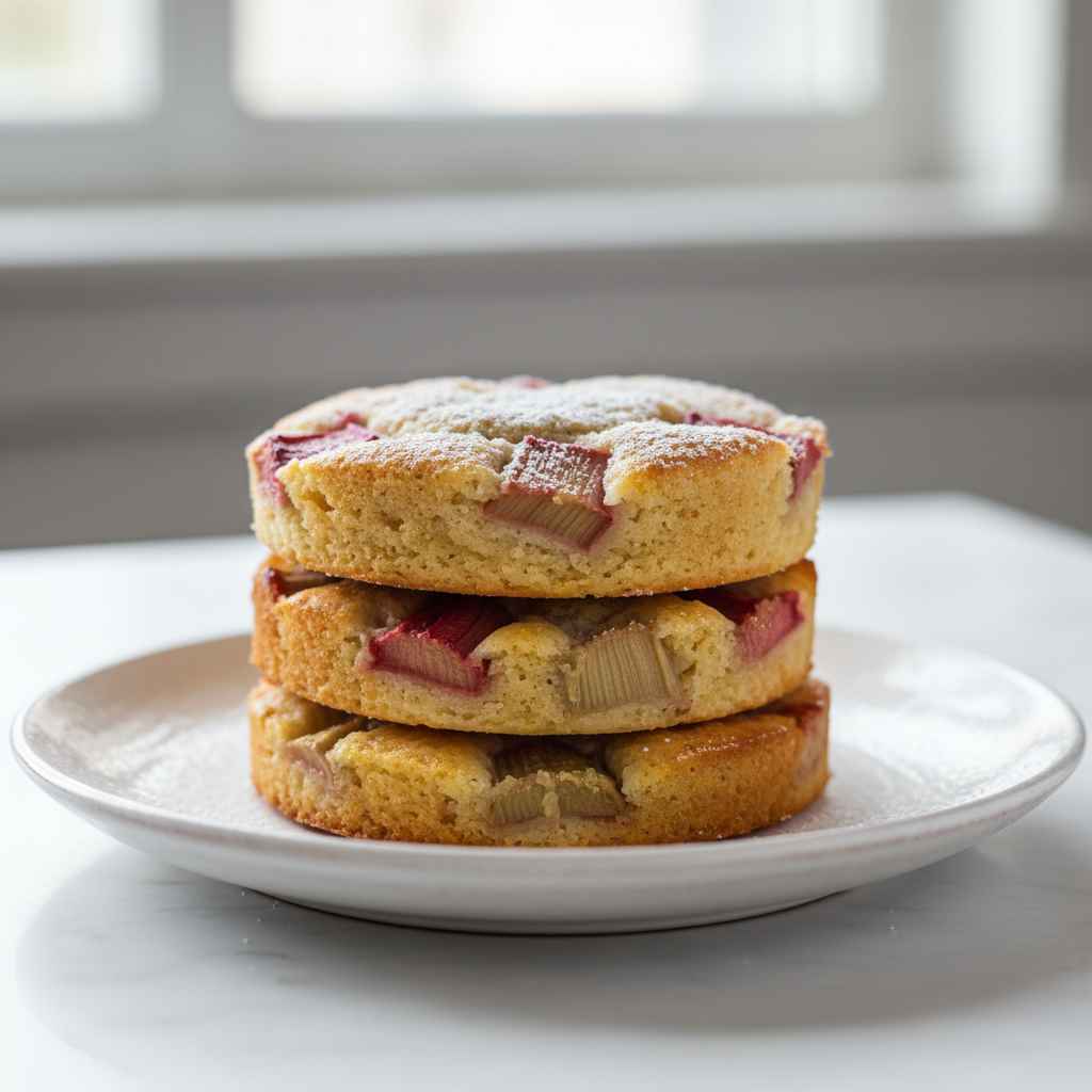Rhubarb Breakfast Cakes
