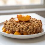 Ultimate Healthy Peach Crumble