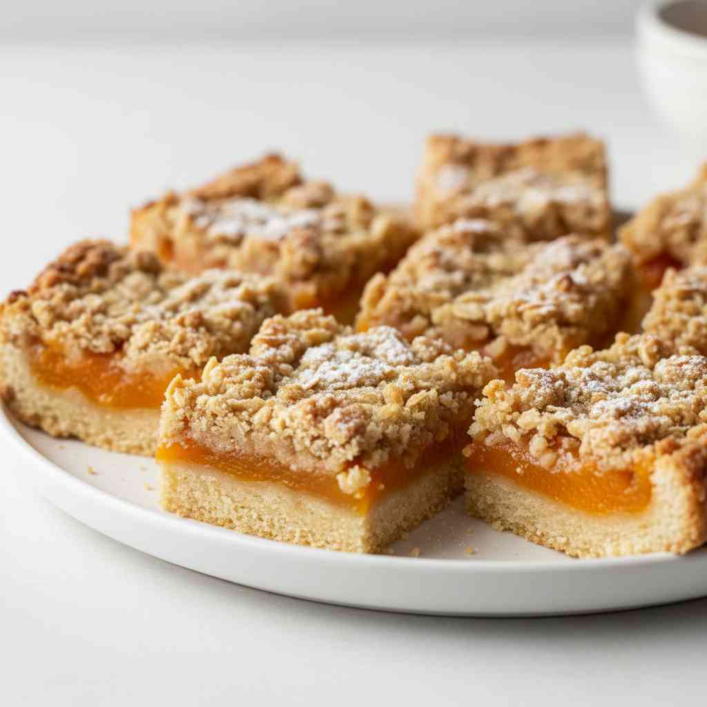 Apricot Crumble Squares Recipe 2 Apricot Crumble Squares Recipe