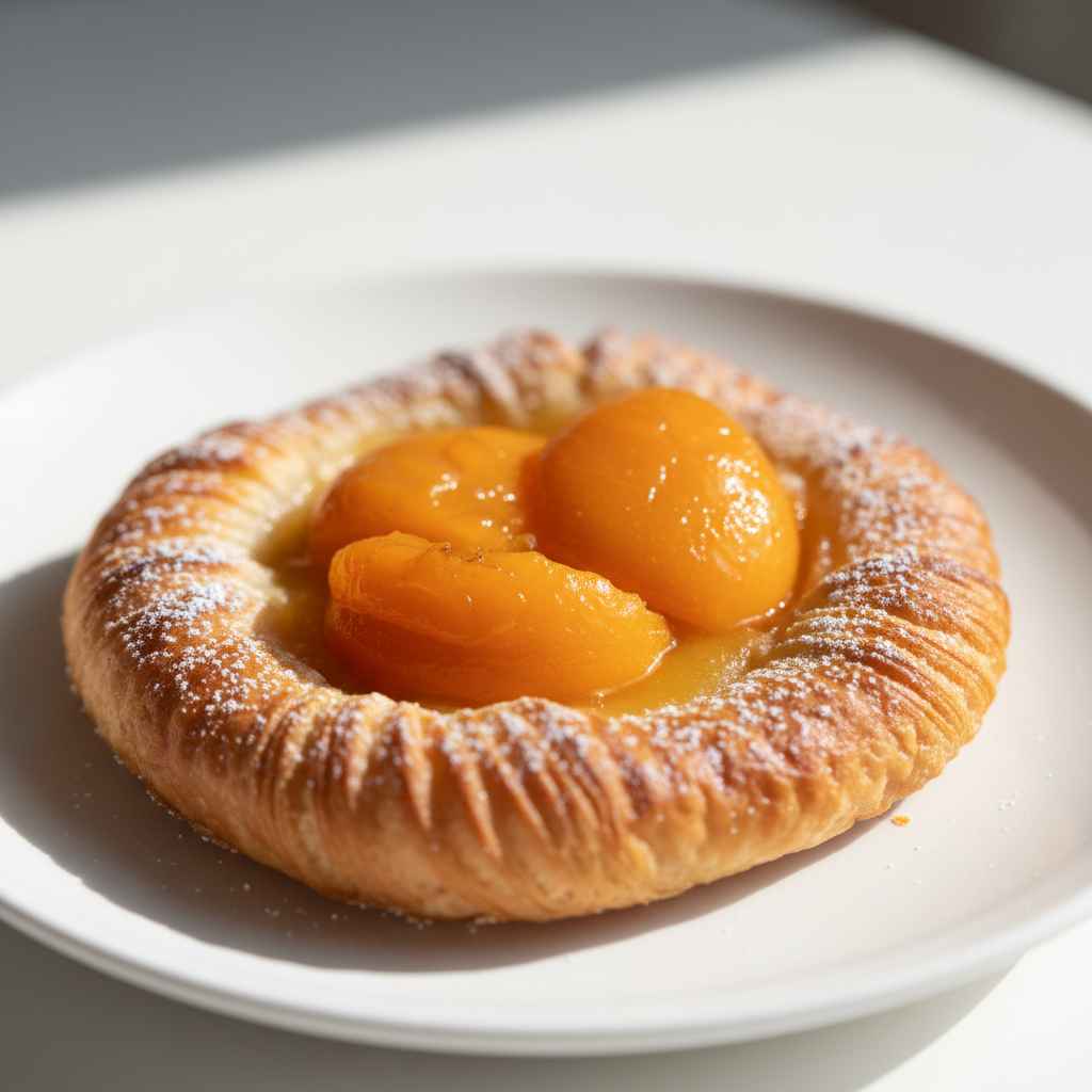 Apricot Danish with Puff Pastry