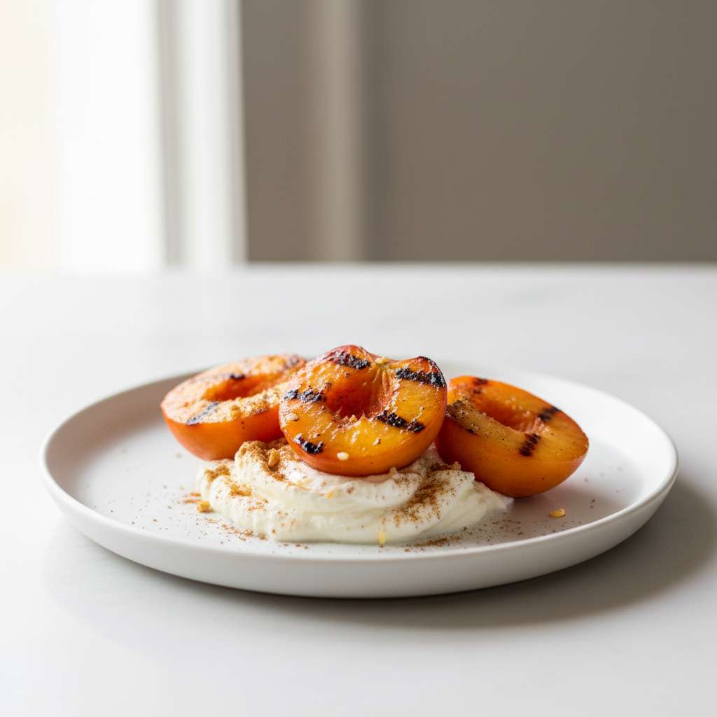 Cinnamon Grilled Nectarines Whipped Ricotta 2 Cinnamon Grilled Nectarines Whipped Ricotta