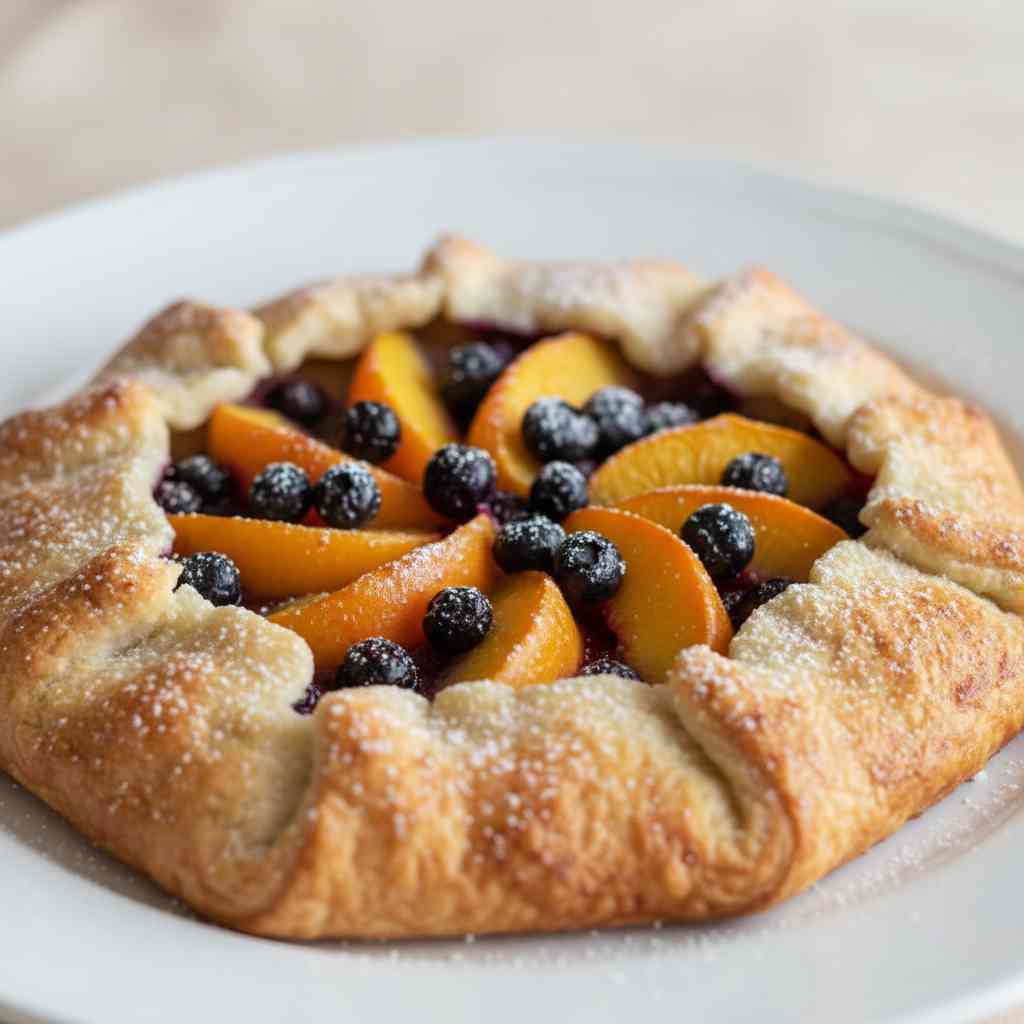 Easy Blueberry Galette Nectarines 2 Easy Blueberry Galette Nectarines