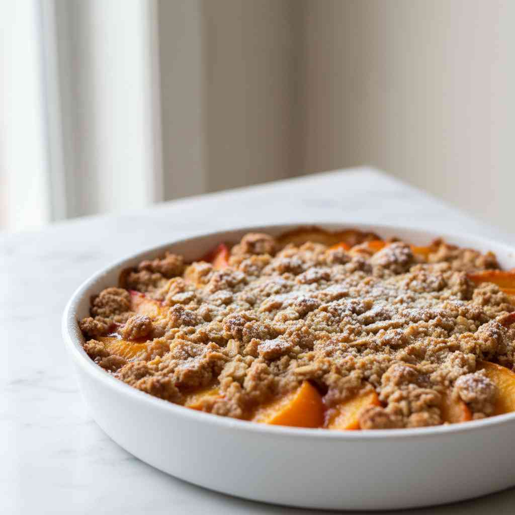 Nectarine Crumble Easy Recipe