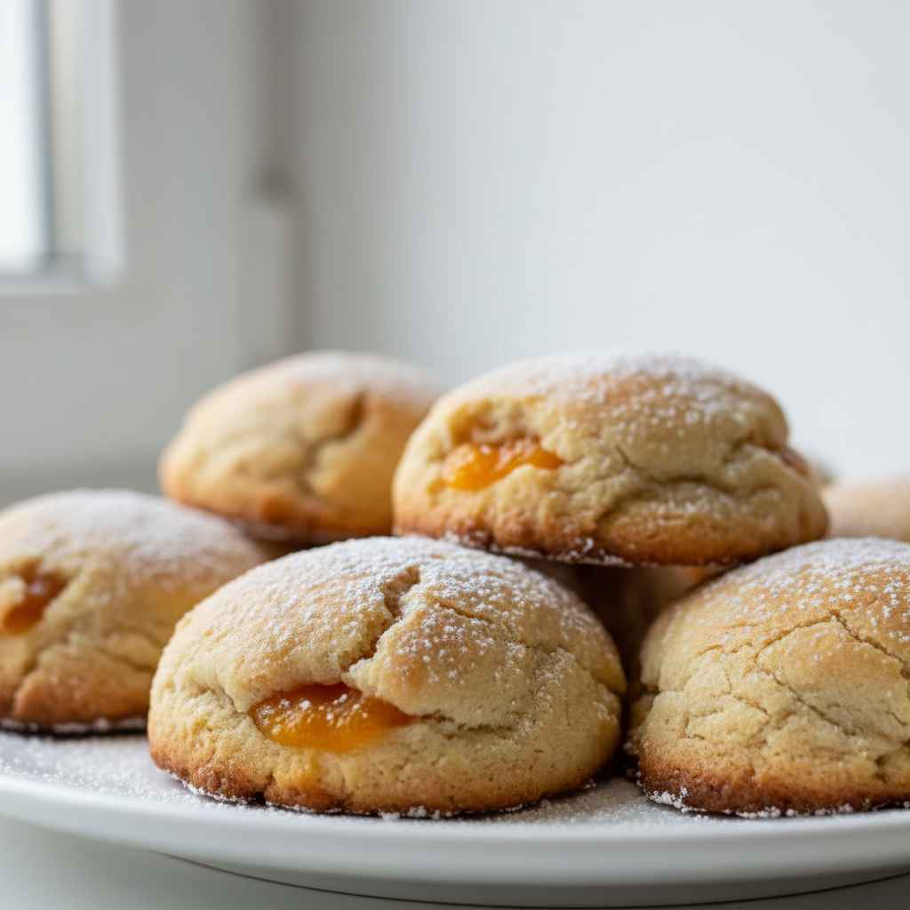 Soft Sweet Apricot Pillow Cookies 2 Soft Sweet Apricot Pillow Cookies