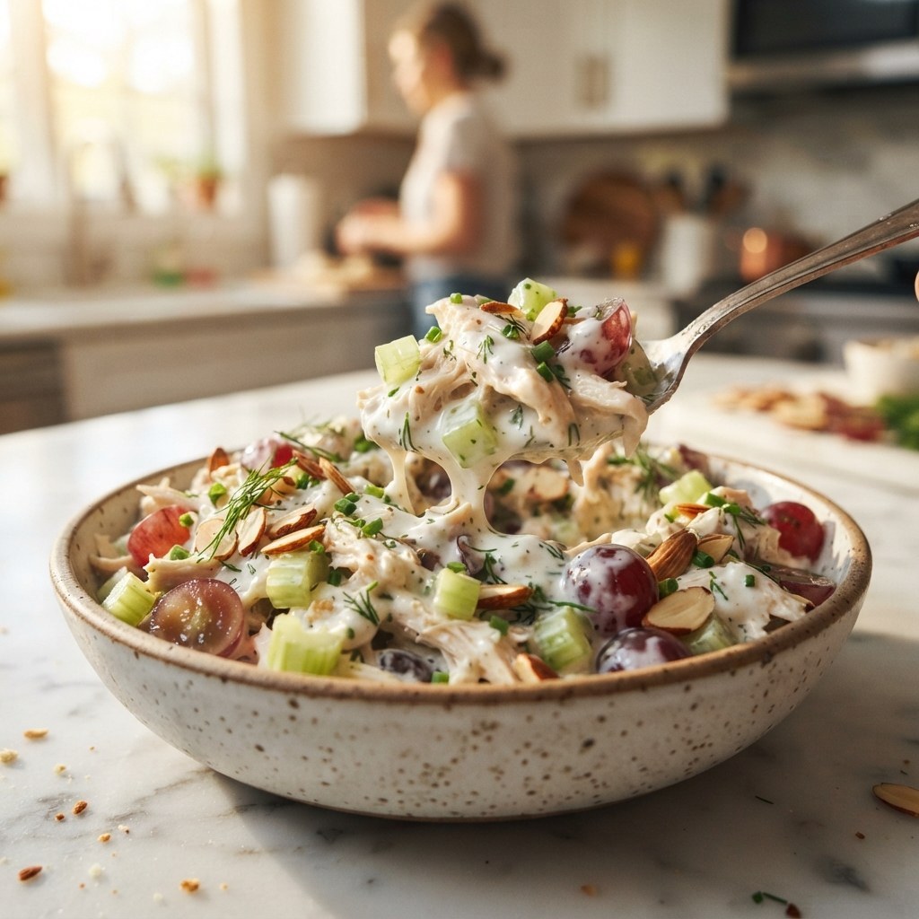 Fresh 10-Minute Greek Yogurt Chicken Salad Without Mayo